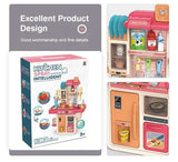 42-Piece Kids Steam Kitchen Set — Sound, Lights & Water