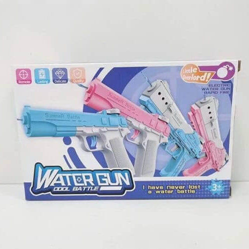 Rechargeable Water Gun — Long-Range Spray, Blue