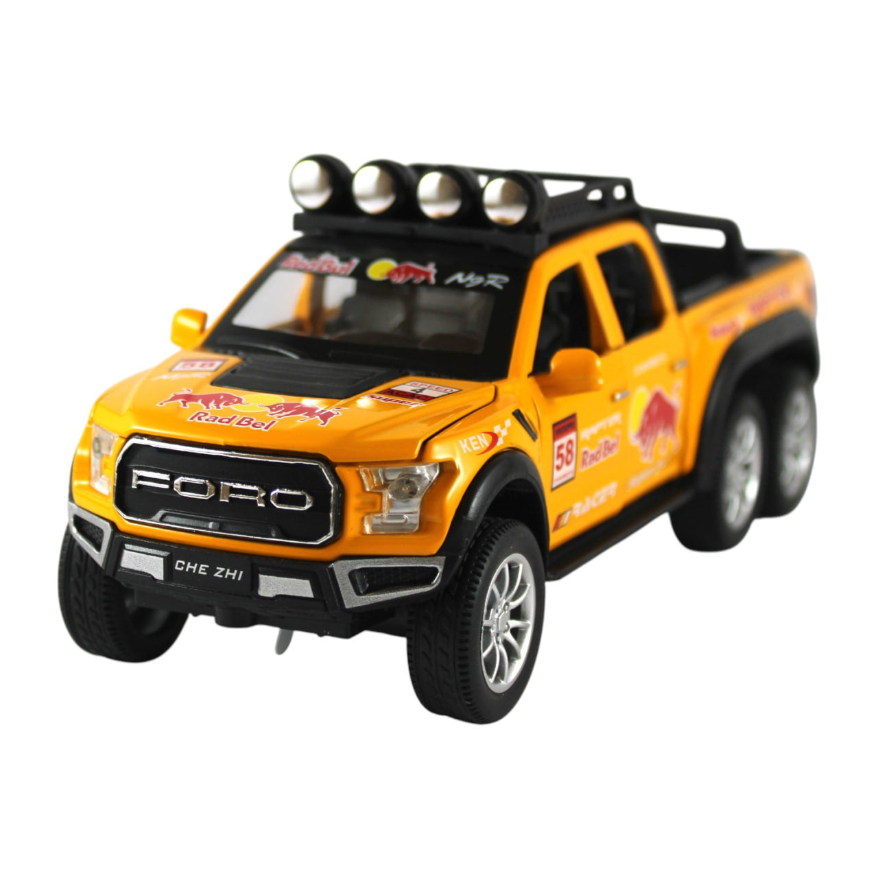 Ford Raptor F-150 6×6 Die-Cast Model – Powerful and Detailed Design