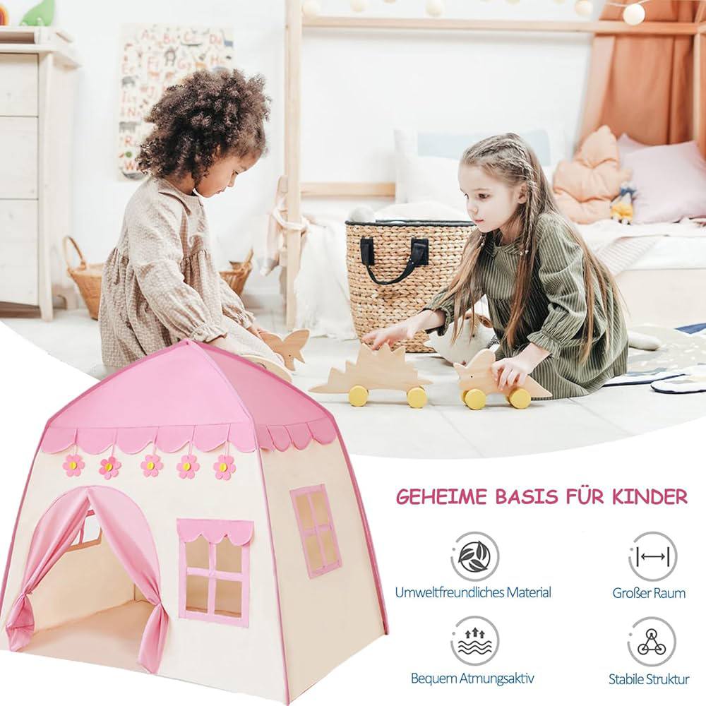 ABHABJOY Kids Play Tent for Girls – Large Indoor Tent