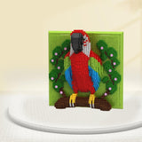 Macaw Parrot Building Blocks Model – 2008 Pieces | Colorful Nature Display Set