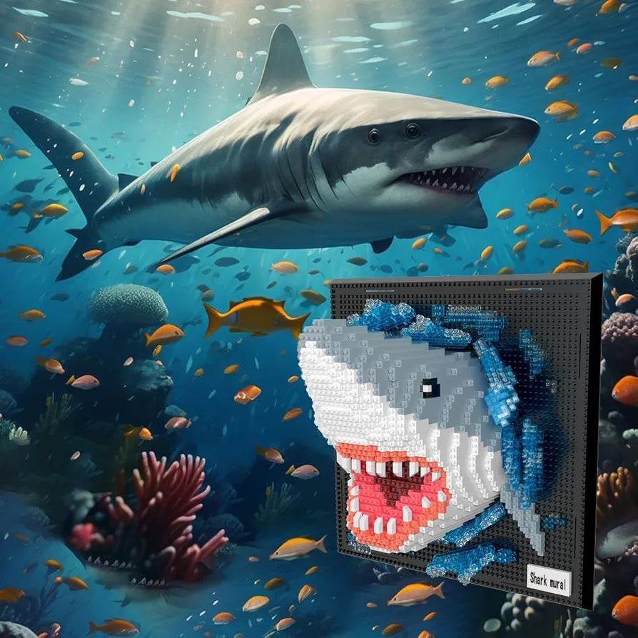 LEGO Deep Sea Overlord – 2166 Pieces | Ocean Shark 3D Display Building Set