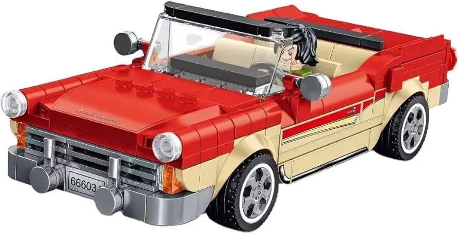 iRacing Fairlane Car Building Set – 370 Pieces | LEGO-Compatible Classic Car