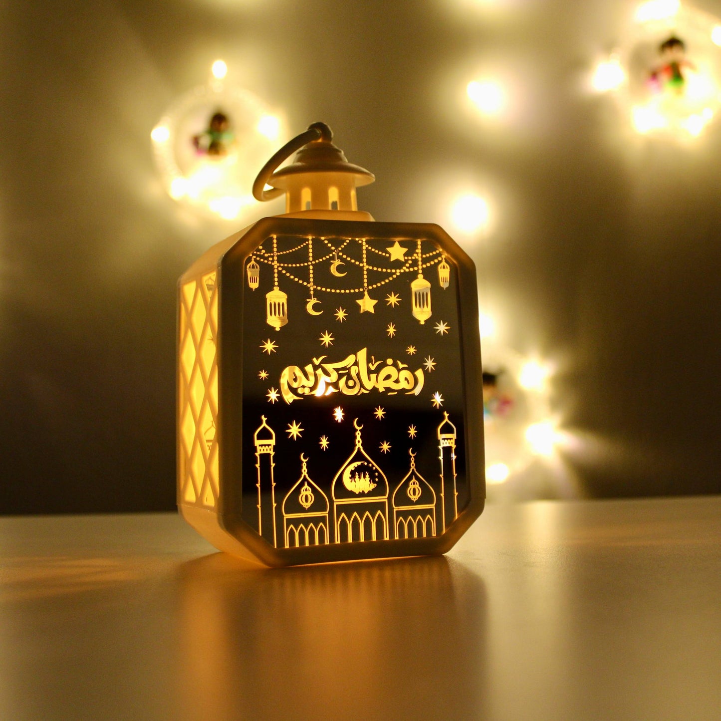 Elegant Ramadan Acrylic Lantern – “Ramadan Kareem”