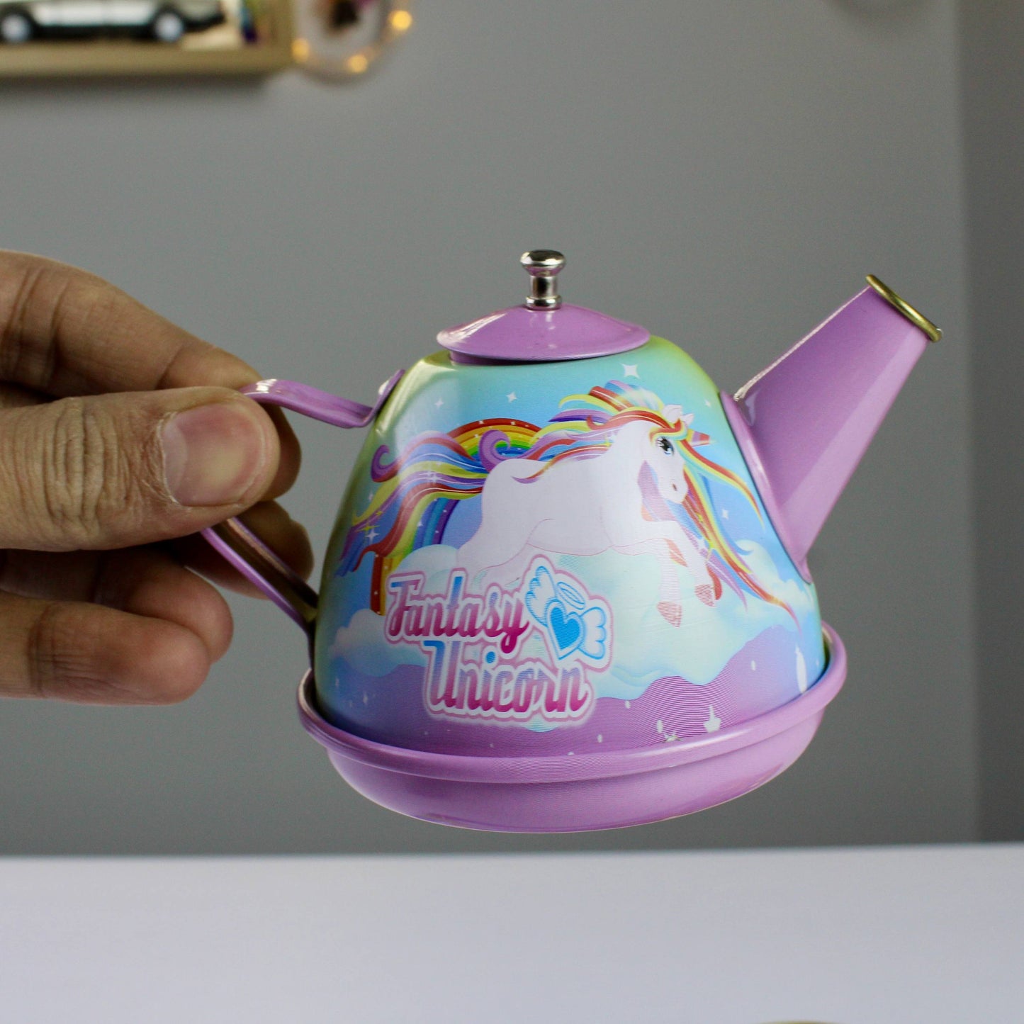 طقم شاي معدني للأطفال – يونيكورن (Fantasy Unicorn)