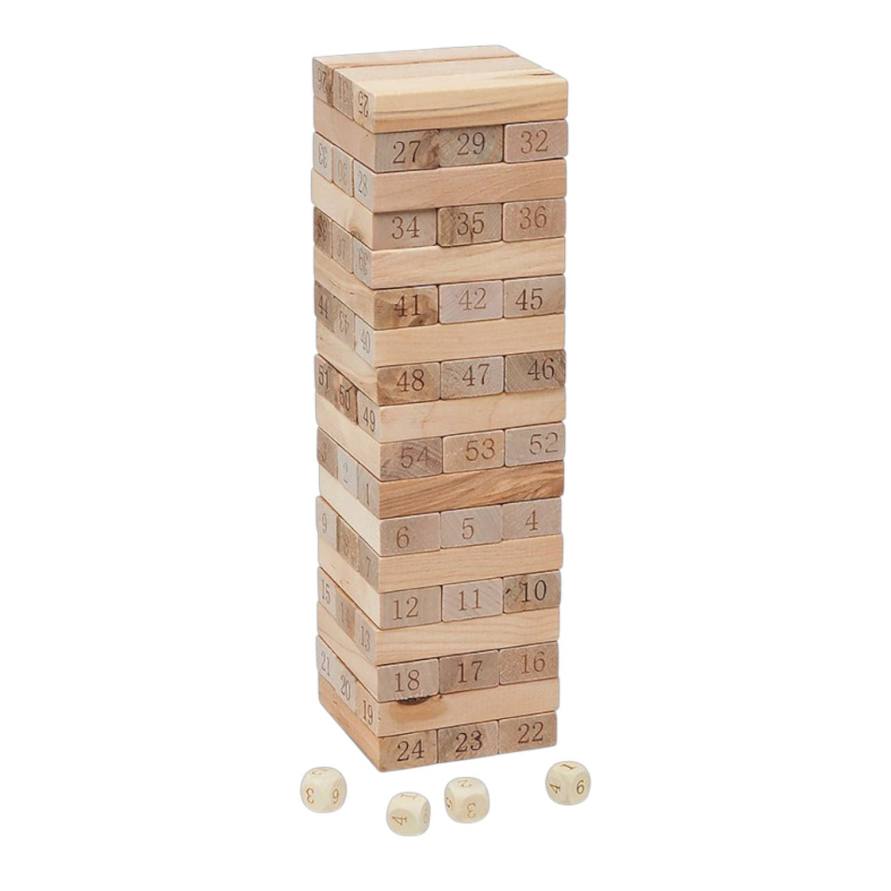 لعبة مكعبات خشبية جينغا - تحدي عائلي من 54 قطعة