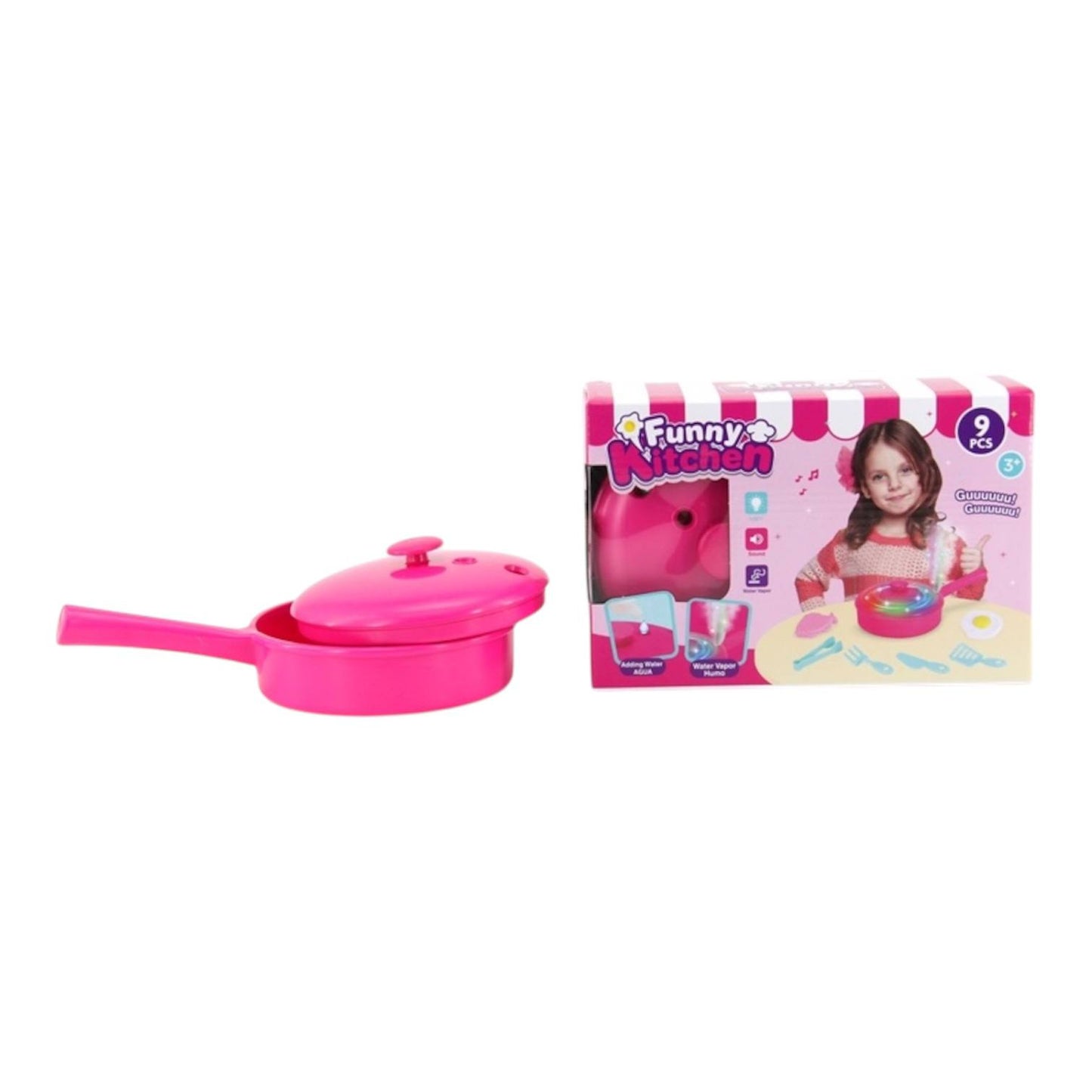 Funny Kitchen Interactive Cooking Pan Toy for Kids