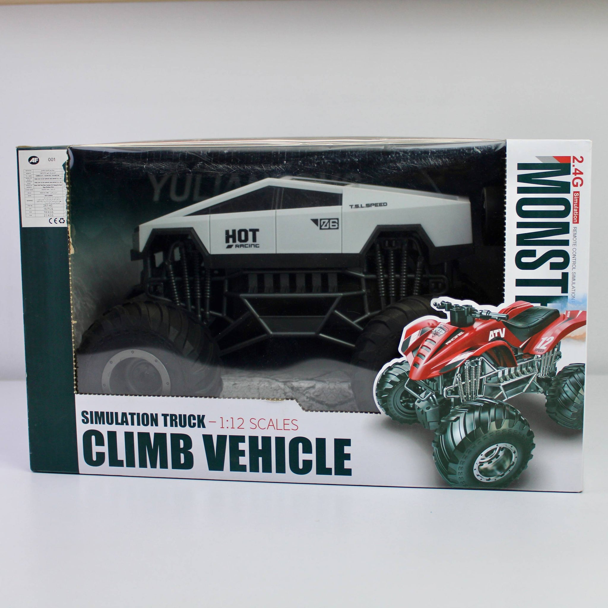 RC Monster Cyber Truck 1:12 – Remote Control Off-Road Climbing Truck 2.4GHz