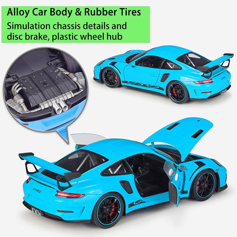 نموذج ويللي بورشه 911 GT3 RS المصبوب 1:18 - إصدار جي تي أوتوز (997)