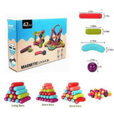 Magnetic Building Blocks Set – 42 Pieces Colorful Magnetic