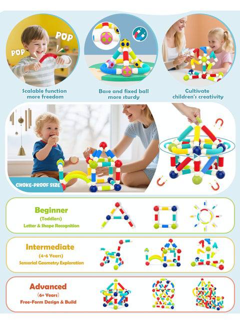 Magnetic Building Blocks Set – 40 Pieces Educational Construction Toy