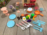 Kids Kitchen Playset 75cm with Clay Machine – Pretend Cooking Toy Set