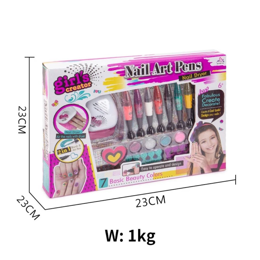 Nail Art Pens Set for Kids – Creative Nail Design Kit
