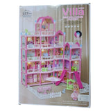 Pink Doll House Play Set – 377 Pieces