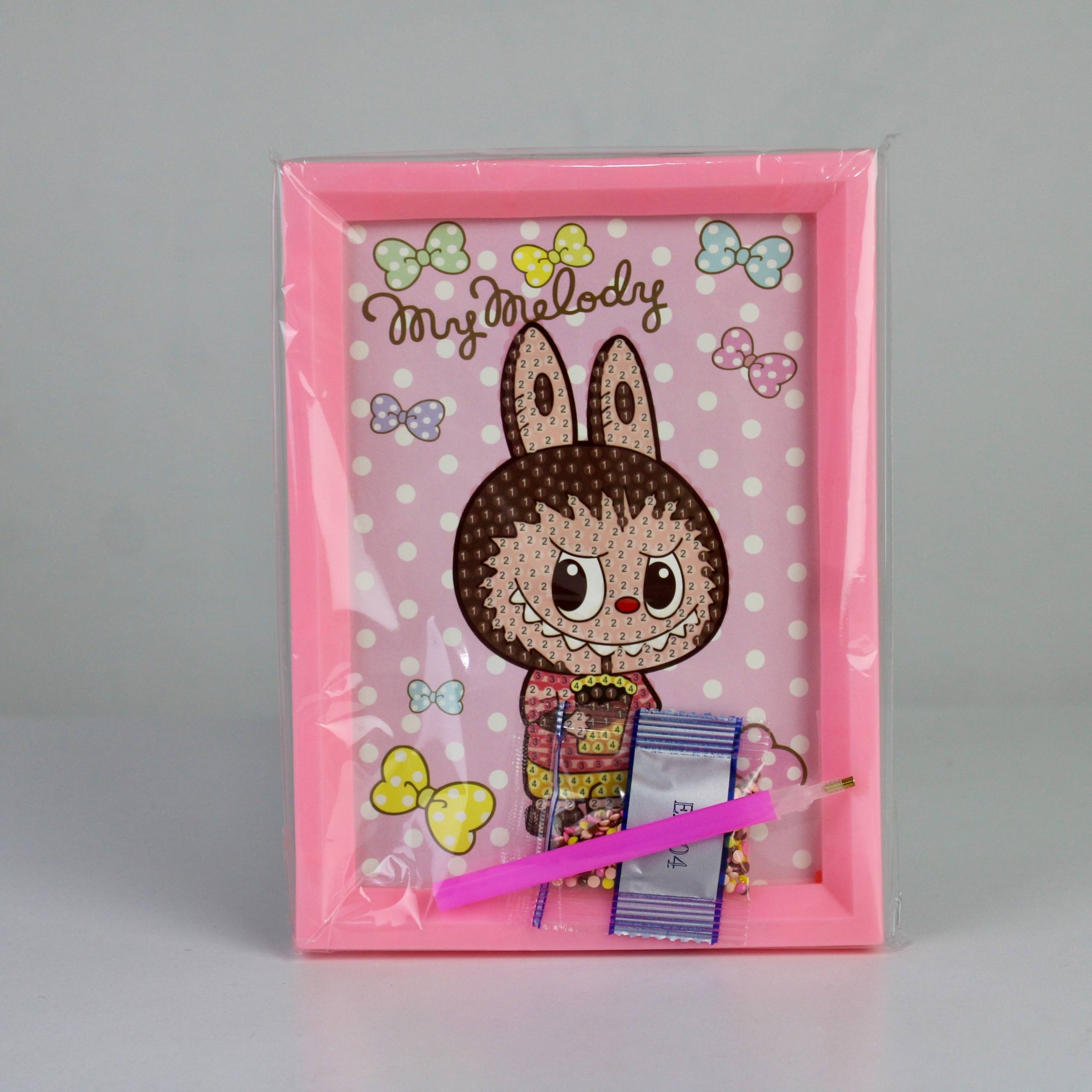 Labubu Diamond Painting Art Kit – DIY Crystal Craft with Frame
