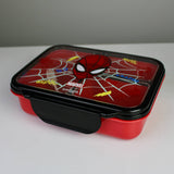 Smiggle Spider-Man Lunch Box & Bottle Set – 3-Compartment Lunch Box with Leak-Resistant Bottle