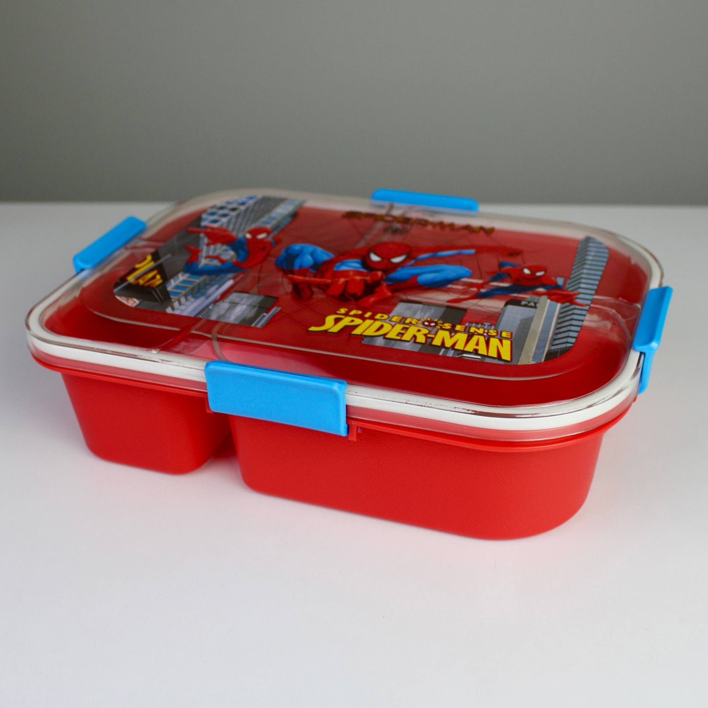 Spider-Man 4-Compartment Lunch Box – Spoon & Sauce Container