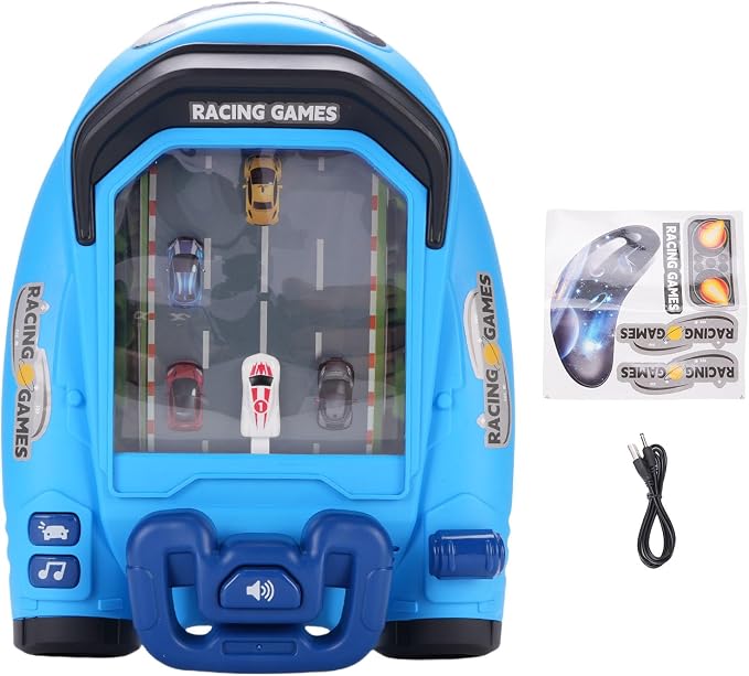 Racing Game Machine – Interactive Driving Simulator with Steering Wheel & Sound Effects