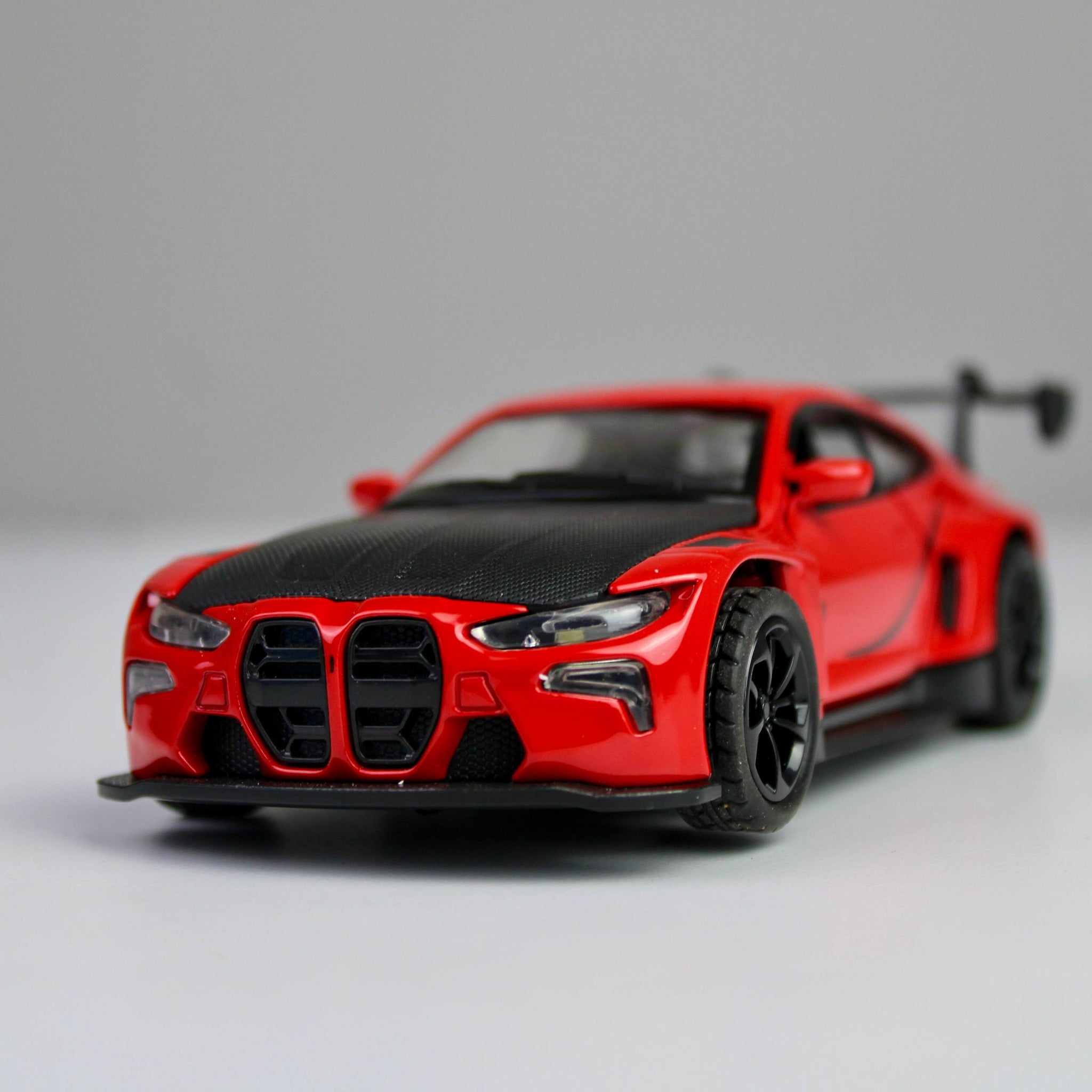 BMW M4-Inspired Racing Car Die-Cast 1:28 – Metal Model with Lights & Sounds