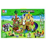 مجموعة بناء MyWorld 7651 من تشاوباو - 1016 قطعة مستوحاة من ماين كرافت مع 14 شخصية صغيرة