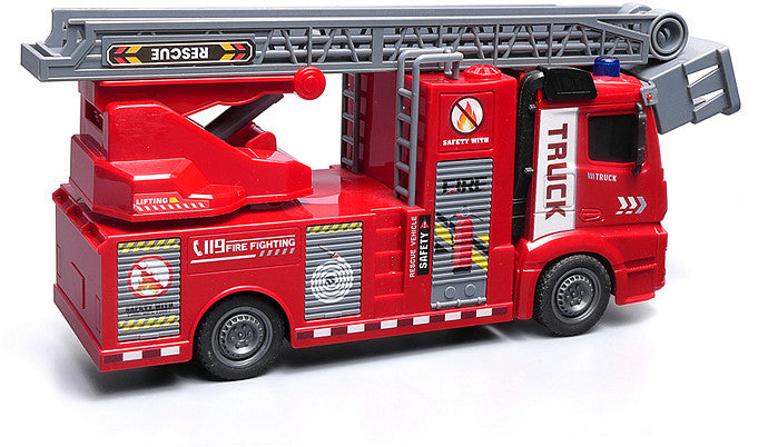 Fire Rescue Truck Toy – 1:16 Scale with Lights & Sounds
