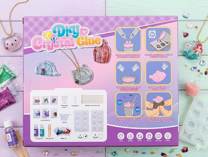 DIY Crystal Glue Craft Kit – Create Your Own Keychains & Accessories