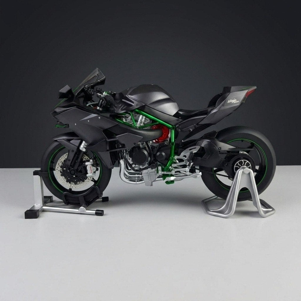 1:6 Kawasaki Ninja H2R – Interactive Die-Cast Motorcycle Model with Light, Sound & Vapor Effects