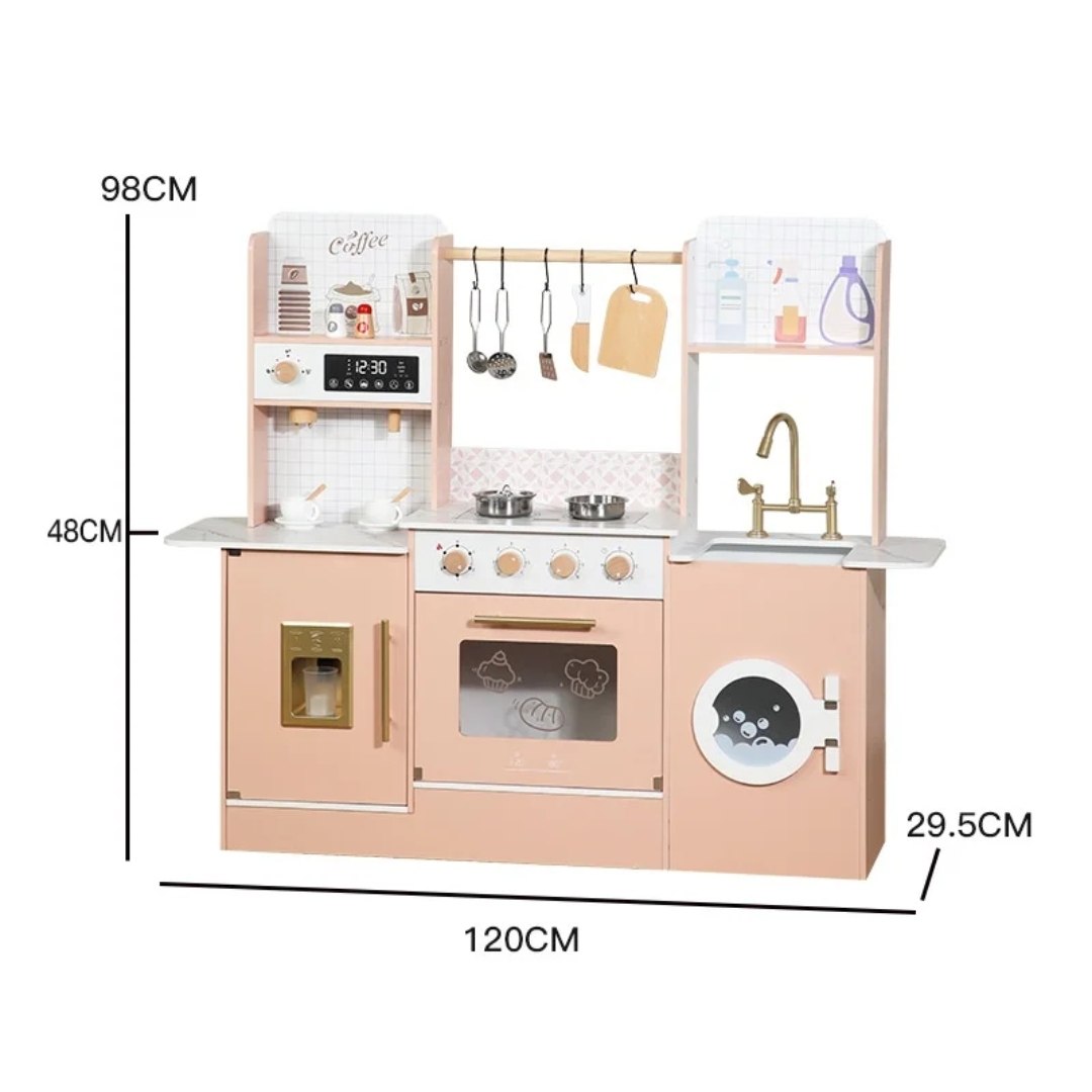 Little Angel Wooden Kids Kitchen – Pretend Play Set
