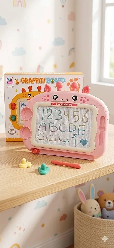 Magnetic Drawing Board for Kids – Giraffe Design