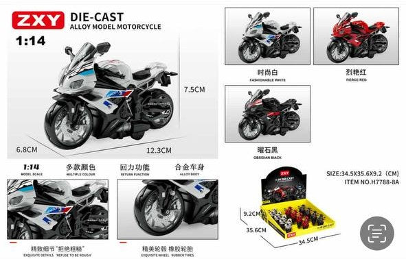 Racing Motorcycle 1000RR 1:14 Scale Model