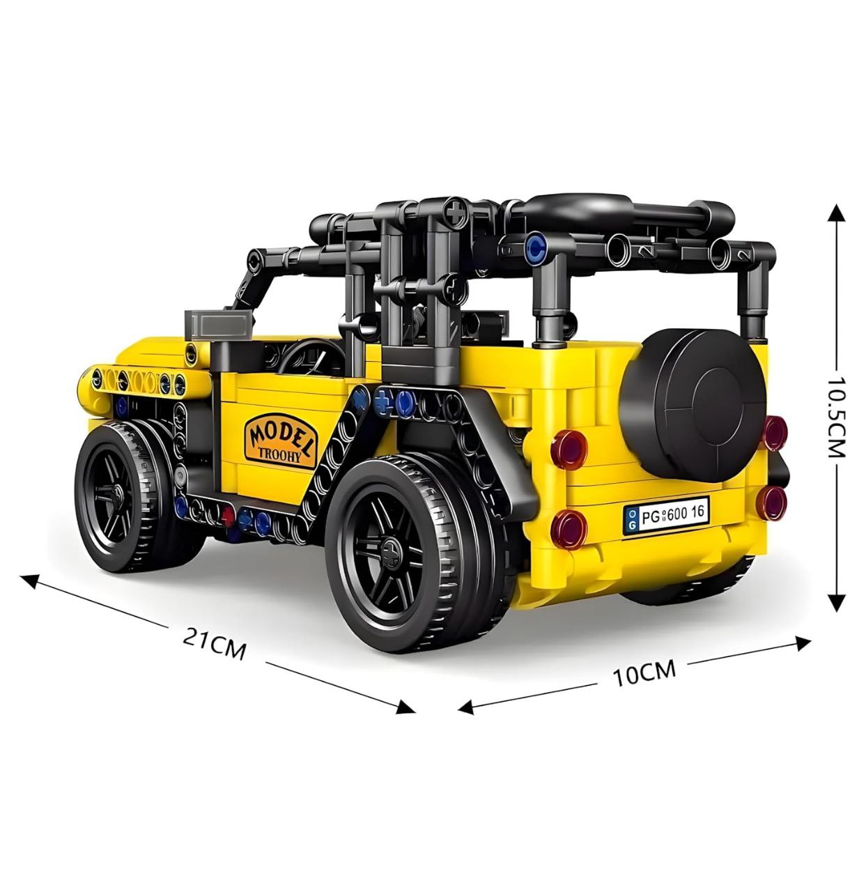 Remote Control LEGO Car Model – 1:16 Scale (446 Pieces)