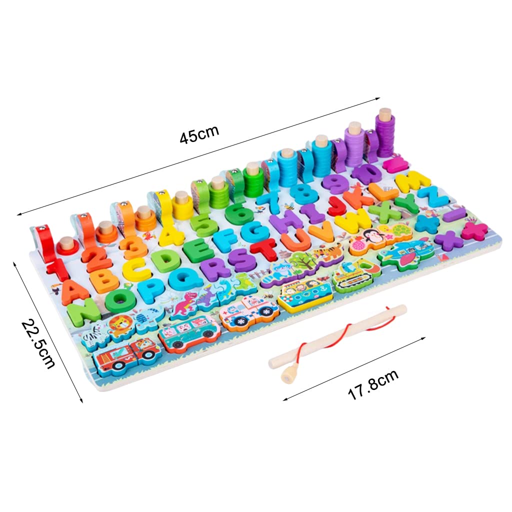 6-in-1 Montessori Wooden Educational Board