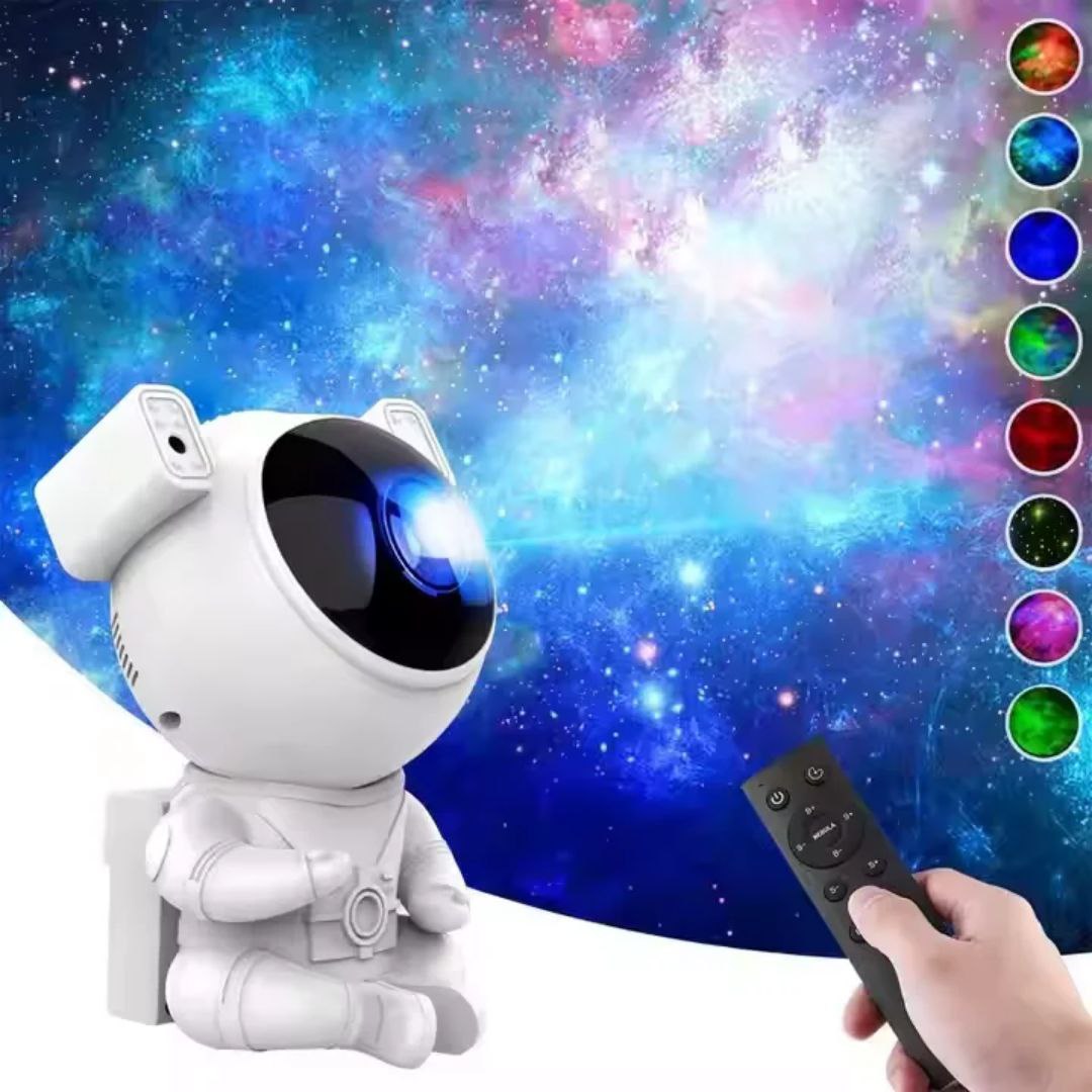 Astronaut Star Projector Lamp – Galaxy Night Light with Remote Control