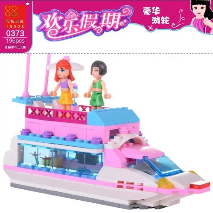 مجموعة بيي تشي Happy Holiday – سفينة كروز وردية مع Angel وKitty | 196 قطعة