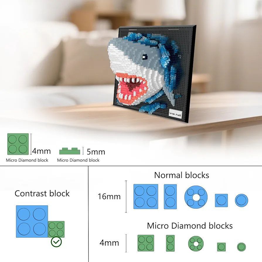 LEGO Deep Sea Overlord – 2166 Pieces | Ocean Shark 3D Display Building Set