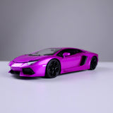 Lamborghini Aventador Coupé Die-Cast Model – Purple