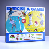 3-in-1 Musical Jump, Ring Toss & Rocket Launcher for Kids