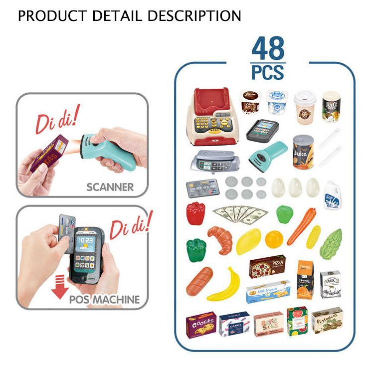 Kids Home Supermarket Playset – 48 Pieces