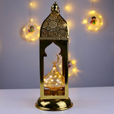 فانوس ليان إسلامي معدن ببلورة زجاج
