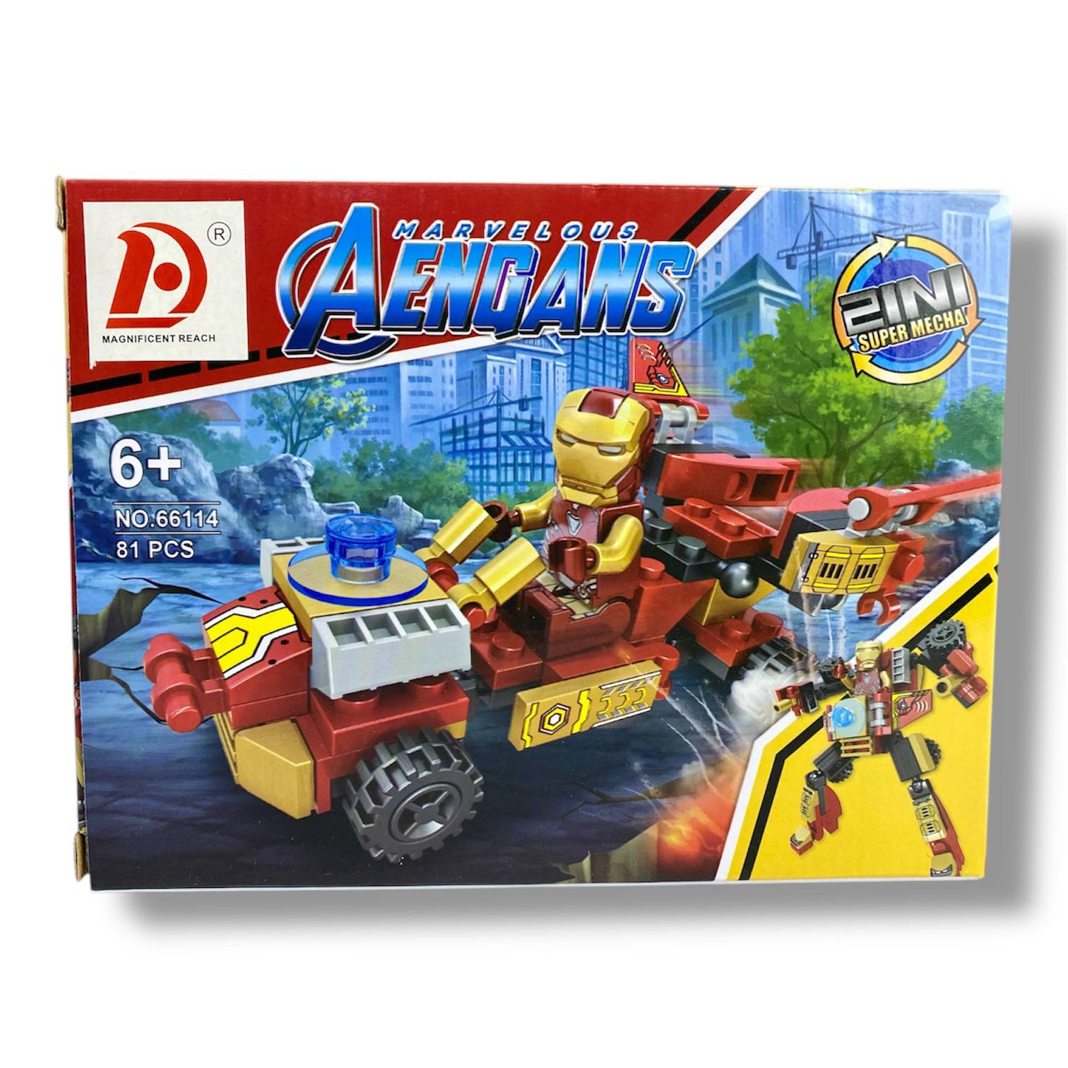 Avengers Transform Building Blocks 2-in-1