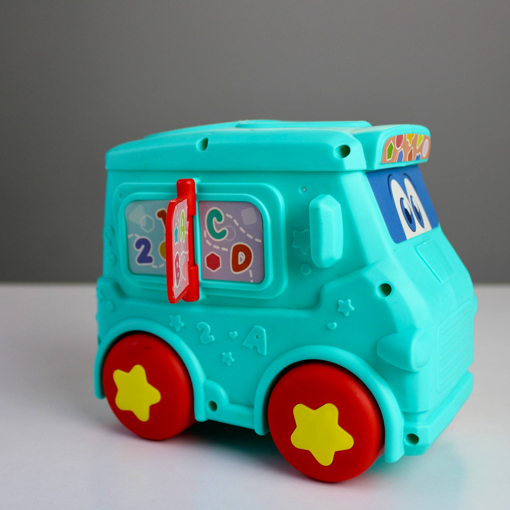 Educational Bus Toy for Kids – Shapes & Numbers Learning