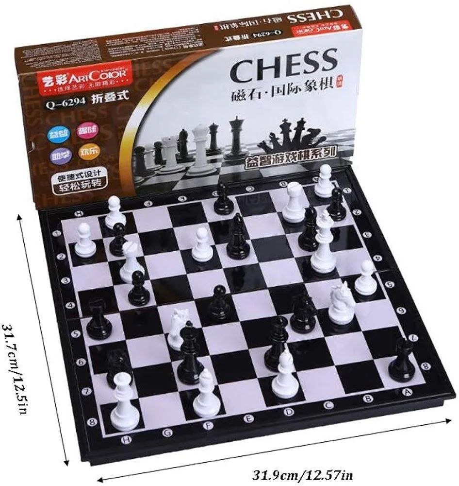 Magnetic Folding Chess Set – Portable Travel Board Game