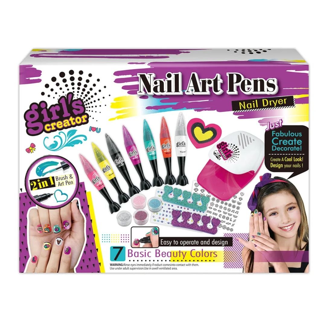 Nail Art Pens Set for Kids – Creative Nail Design Kit