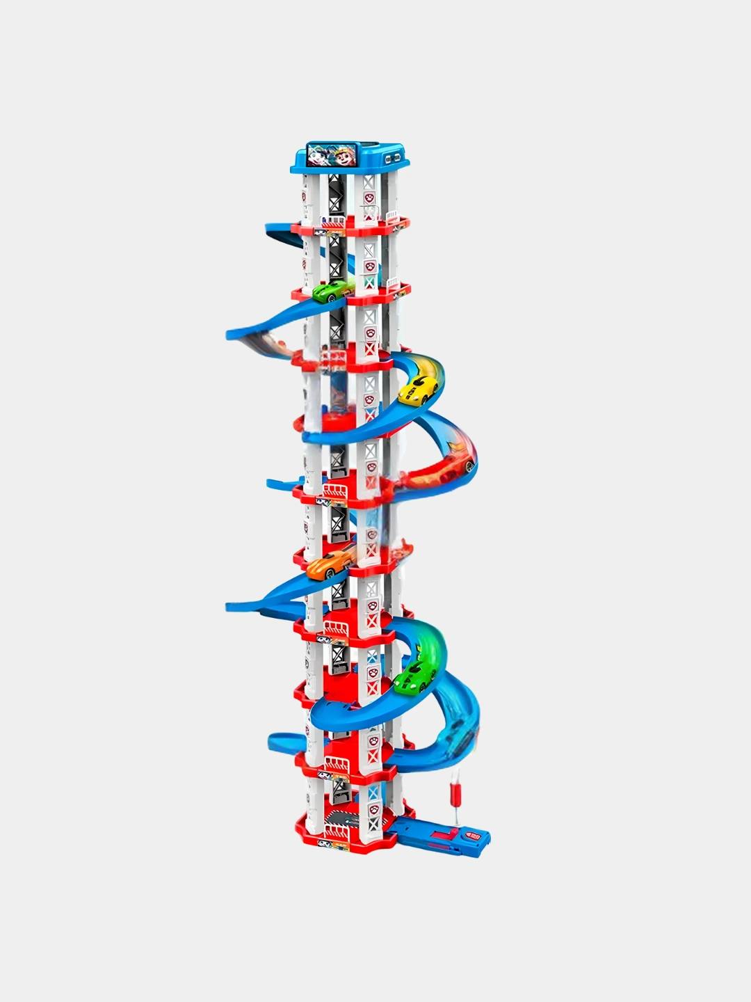 Speed Spin Way Spiral Race Track Tower – 105 Pieces