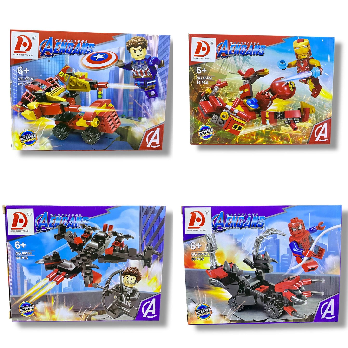 Super Hero 2-in-1 Mecha Building Set – Collectible Heroes Series