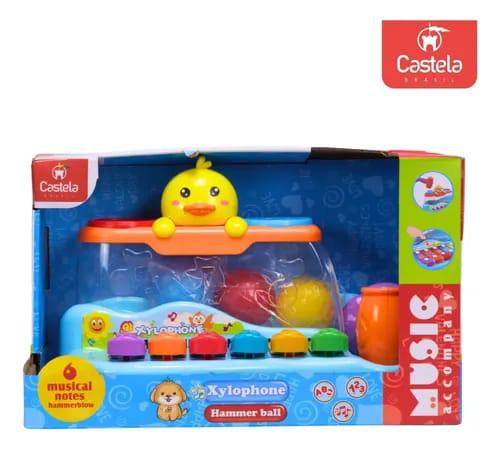 Duck Piano 3-in-1 Educational Toy – Musical Keyboard, Hammer Game & Light-Up Duck