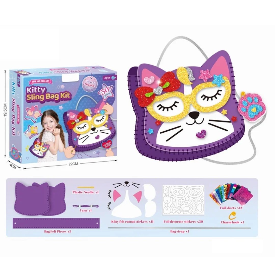 Princess Sling Bag Kit – DIY Sewing & Craft Set for Kids