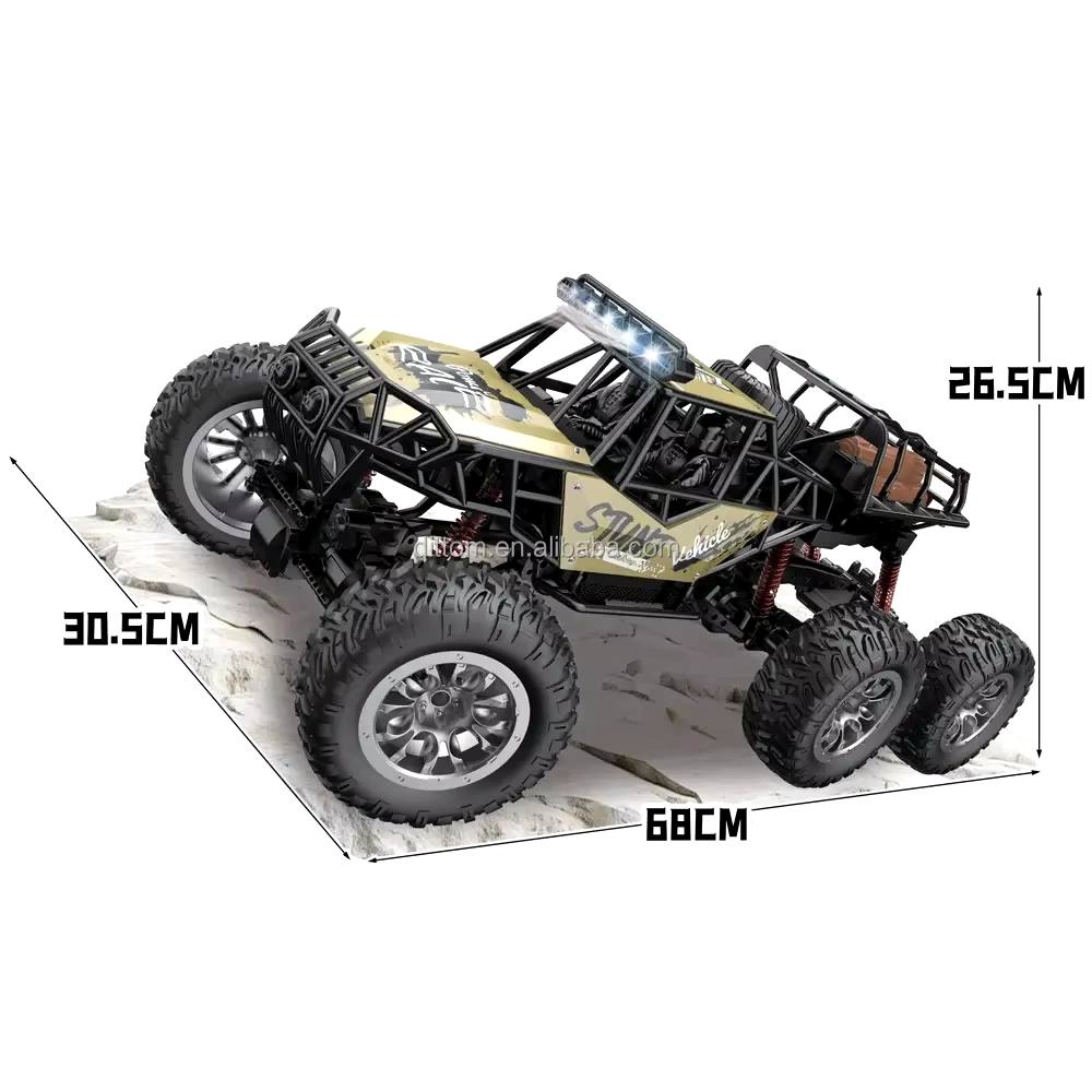 Yulian Toys 6-Wheel Off-Road RC Truck – 1:6 Remote Control Vehicle