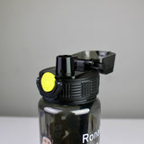 Cristiano Ronaldo Water Bottle – Leak-Resistant Push-Button Bottle with Carry Strap