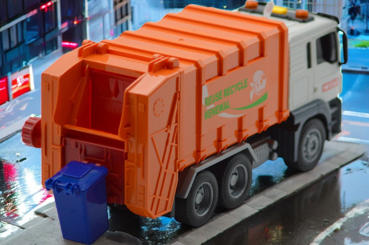 Jin Jia Garbage Truck – Realistic Lights & Sounds Recycling Toy